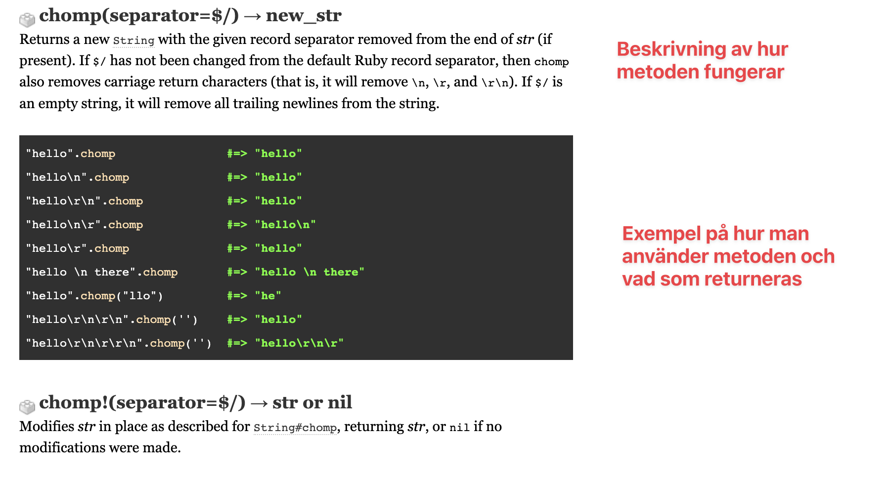 string documentation 2